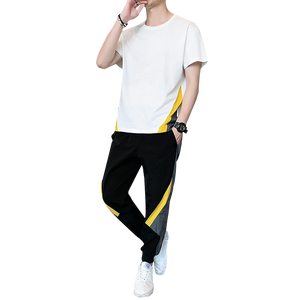 ANSZKTN <span class=keywords><strong>2021</strong></span> printemps et été hommes nouveau pantalon à manches courtes sport <span class=keywords><strong>costume</strong></span> décontracté <span class=keywords><strong>tendance</strong></span> de la mode coréenne est polyvalent - Product Image 3