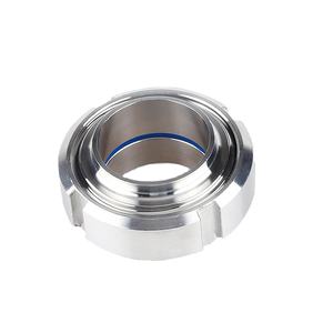 ISO DIN SMS Unión Tornillo Rosca Tuerca ranurada Acero inoxidable sanitario 304/316 Parte macho Unión soldable Vista Vidrio Accesorios de tubería - Product Image 3