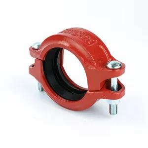 Pipe Couplings 3"OD 76.1MM Grooved Angle Pad Coupling Grooved Coupling Pipe Flanges Flexible Metal Fittings