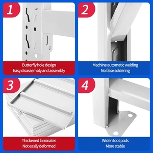 Metal Raf Heavy Duty Pallet Rack 5 Estante Pan Hierro Almacenamiento 5 Li Demir RAK Gabinete Raks <span class=keywords><strong>Cocina</strong></span> - Product Image 5