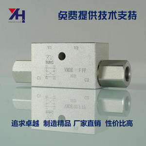 Verrou hydraulique bidirectionnel modèle OM VRDE 3/8 F FF avec cylindre à tige chromée dure, diamètre intérieur du tube de 500 mm - Product Image 3