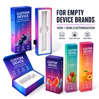 Cartouche vide rechargeable jetable 1g 2g avec logo OEM personnalisé, dispositif de chauffage en céramique AIO, matériel avec emballage personnalisé