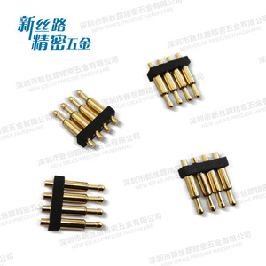Nouvelles idées Connecteur Pogopin de précision à 4 broches plaqué or à ressort pour montage sur circuit imprimé Contact électrique - Product Image 1