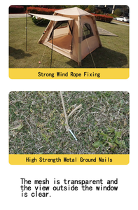 Outdoor Inflatable Camping <b>Tent</b> Portable Easy Setup Wind Rainproof Thick Air Column Oxford Fabric - Product Image 4