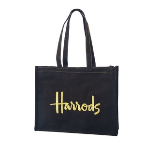 Bolsa de Tela de Algodón Reutilizable y Ecológica con Diseño Personalizado, Linda Bolsa de Lona con Asas para Uso Diario - Product Image 1