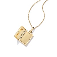 Colliers pendentifs géométriques rectangulaires en argent 925 plaqué or, forme de coquille, émail noir, pour femmes, Milskye New