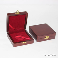 Boîte en bois EVERWIN pour médailles de milieu à haut de gamme, emballage pour pièces de monnaie en or et en argent, boîte cadeau