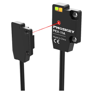 Sensor Fotoelétrico Reflexivo Quadrado PNP NPN NO NC 12-24V com Montagem Lateral PEX-11E 250mm - Product Image 2