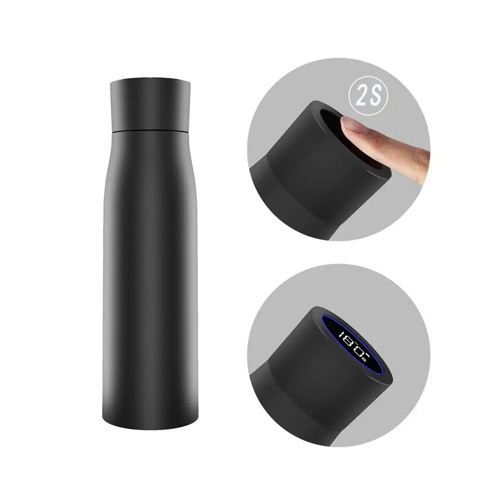 Produttore top seller autopulente uv bottiglia d'acqua a lungo termine isolato thermos intelligente con promemoria per bere