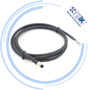 Kabel Sambungan Lurus M8 Male ke Female 4 Pole PVC untuk Sinyal - Product Image 5
