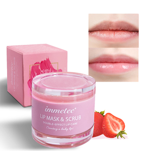 Mặt Nạ Dưỡng Môi Bán Buôn, Điều Trị Môi Hữu Cơ, Axit Hyaluronic, Mặt Nạ Và Tẩy Tế Bào Chết Môi Hai Mặt, Hương Dâu Tự Nhiên - Product Image 6