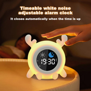 Gran oferta, reloj despertador Digital moderno inteligente para niños y bebés, despertador, <span class=keywords><strong>Tigre</strong></span>, búho, entrenador de sueño, reloj despertador, luz de noche de mesa para adultos - Product Image 3