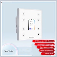 Aidiming DALI - Panneau de contrôle tactile pour éclairage à rythme double, gradation et changement de couleur, contrôle DMX, minuterie marche/arrêt DT8