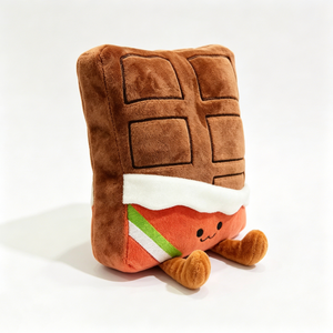 Peluche de sandía de chocolate personalizado, peluche híbrido de comida, lindo animal de peluche con forma de barra de chocolate, peluche de sandía - Product Image 2
