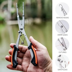 Pince coupante droite pour leurres, modèle Luya, ciseaux de pêche multifonction allongés à boucle ouverte, coupe-ligne robuste pour <span class=keywords><strong>poisson</strong></span>-<span class=keywords><strong>cheval</strong></span> - Product Image 4