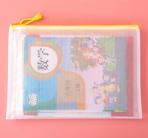 A4 B5 A5 Không Thấm Nước Giá Rẻ Nhựa PVC Lưới Dây Kéo Tài Liệu Thư Mục Tập Tin Túi - Product Image 5