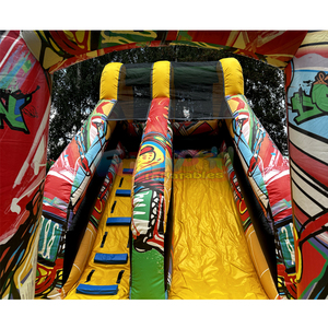 Castillo inflable para niños, gran casa de brinco inflable para exteriores, parque infantil inflable con tobogán. - Product Image 4