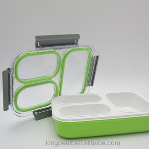 Hot Sale Kids Bento Lunch <strong>Box</strong> Microwave Safe 3 Compartments Food <strong>Storage</strong> Container <strong>Box</strong> Sandwich <strong>Camping</strong> <strong>Box</strong> - Product Image 2