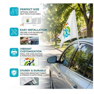 Bandiera di Saint <span class=keywords><strong>Vincent</strong></span> e Grenadine, Piccole Bandiere per Auto, Personalizzabili, Regali Personalizzati per Esterni, Processioni, Viaggi 30x45cm - Product Image 6