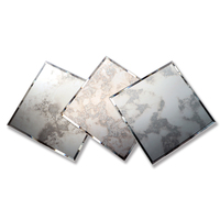 Dosseret 4x6 pouces fumé antique miroir panneau carrelage sticker mural carré pour le travail d'art