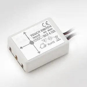 Smart Sensor Doordringen Hout Dikte 30-40Mm Badkamer Led Licht Draadloze Dimmer Wifi Hout Touch Schakelaar Voor Spiegel