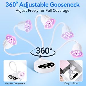 Lámpara de Uñas Portátil Inalámbrica de Plástico de Alta Calidad para Curado Rápido, Secador de Uñas Recargable USB con Cuello de Ganso y Sensor Automático 4 - Product Image 5