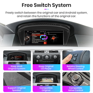 Junsun 무선 카플레이 안드로이드 자동차 라디오 BMW 5 시리즈 E60 E61 E63 E64 E90 E91 E92 2004-2012 멀티미디어 <span class=keywords><strong>GPS</strong></span> 2din - Product Image 3