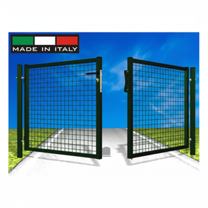 Cancello da Giardino Verde 300x100 cm per Uso Domestico, Lunghezza 10 Piedi, Telaio 35/40 mm con Rete Saldata 50x50x4 mm, 46 kg - Product Image 1