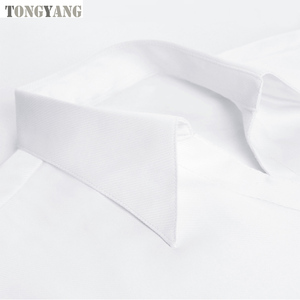 Tongyang Damen formale Büro Geschäftshemden langärmelig Baumwolle Revers-Halsband solide Farbe Knopf Oberteile Kleidung Slim Freizeithemd - Product Image 3