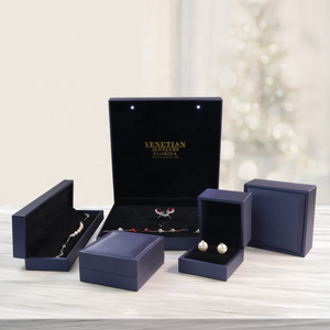 2023 Luxury Necklace Wholesale Jewelry Packaging Boxes Jewelry Gift Box Wiredrawing Design Pu Leather Ring pendant Jewelry Case