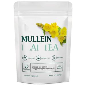 Bolsitas de Té de Hoja de Gordolobo - Limpieza Pulmonar, Apoyo Respiratorio, Mejora la Densidad Ósea, Té Medicinal Herbal Natural Sin Cafeína, 30 Bolsitas - Product Image 1