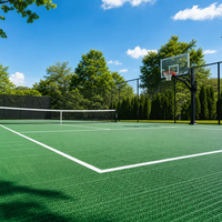Dalles de sol en PVC emboîtables de 5 mm, résistantes, antidérapantes, imperméables, pour garage, salle de sport, atelier
