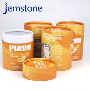 Emballage de cylindre en papier pour thé en vrac, thé aux fleurs, nourriture, design personnalisé, recyclable, qualité alimentaire, poudre de protéines, café - Product Image 4