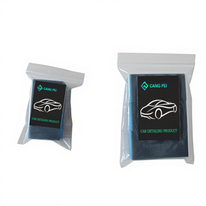 Éponge en <span class=keywords><strong>mousse</strong></span> EVA bleue <span class=keywords><strong>pour</strong></span> polissage et cirage, brosse de nettoyage <span class=keywords><strong>pour</strong></span> film de protection automobile et revêtement cristallin - Product Image 1