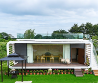 Structure en acier préfabriquée à construction rapide, maison modulaire de type Apple Cabin pour hôtel temporaire, abri d'urgence, vente en gros