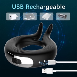 Hot Sale Sexy Masturbation Sexspielzeug Schwarz Fernbedienung Silikon ring Vibrierende und verzögerte Ejakulation Penis ringe für Erwachsene - Product Image 4