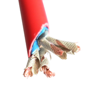 Kabel Alarm Kebakaran Tahan Api Twisted Pair Tembaga Berlapis Aluminium Foil 2 4 Core 1.5mm 2.5mm