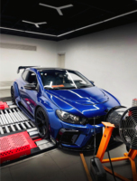 Pour Volkswagen Scirocco Aspe Style Kit de carrosserie de capot moteur en Fiber de carbone