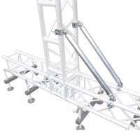 Estructura de Aluminio de Tubo Único con Abrazadera para Refuerzo Diagonal, Iluminación y Montaje de Equipos
