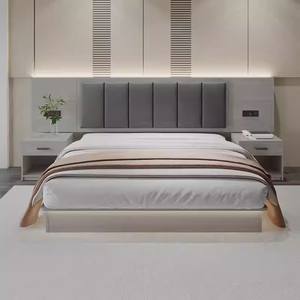 ชุดเฟอร์นิเจอร์ห้องนอนไม้ที่ทันสมัยสำหรับโรงแรมอพาร์ทเมนต์ขนาดคิงส์แอนด์ควีนไซส์หัวเตียงตู้เสื้อผ้าตั้งโต๊ะ-ปรับแต่งได้ - Product Image 6