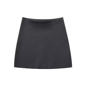 Spring Latest Design Woollen Ribbed Button Cardigan Mini <strong>Dress</strong> Knitted Two Piece Set Skirt - Product Image 3