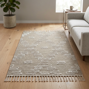 100 Percent Natural Jute Cotton Rug Braided Area Carpet for Living Room Indoor Home Decorative Floor <b>Mat</b> - Product Image 2