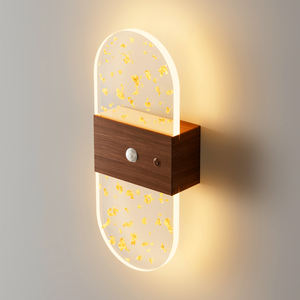 Sensore di movimento Wireless magnetico da parete interna lampada da parete Nordic USB ricaricabile luce da parete comodino LED luci notturne - Product Image 1