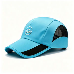 Gorra de Béisbol de Lona de Secado Rápido con Logotipo Bordado Personalizado, 4 Paneles, Transpirable, para Deportes al Aire Libre, Protección Solar, Ajustable, de Poliéster, para Correr - Product Image 6