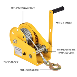 Cabrestante Manual Modelo <span class=keywords><strong>XT</strong></span>-<span class=keywords><strong>2600</strong></span> (1.18 Toneladas / <span class=keywords><strong>2600</strong></span> LBS - Cable de Acero de Alta Resistencia, Sistema de Doble Engranaje, Cumple con las Normas de Seguridad de la UE) - Product Image 6