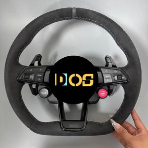 Volant en Alcantara pour Audi R8 <span class=keywords><strong>RS</strong></span> A3 A4 A5 A6 A7 C6 C7 C8 S3 S4 S5 S6 B7 <span class=keywords><strong>Q3</strong></span> Q5 Q7 RS3 RS5 RS6 TT TTRS - Product Image 2