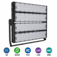 Projecteurs LED sportifs robustes 800W 1000W anti-vibration CCT 6500K 220-240V 90-277V pour terrain de basketball