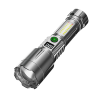 1000m Portable Blanc Laser Torche Lumière Télescopique Zoom Étanche Lanern Rechargeable LED Tactique Lampe de Poche COB Travail Lumière