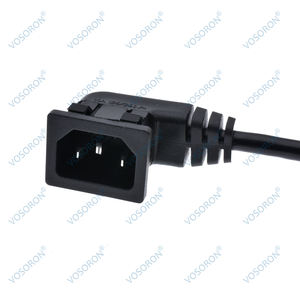 Удлинительный шнур IEC320 C14-C13, C14 защелкивающийся левый и C13 правый короткий, длина 60 см, 18AWG - Product Image 5