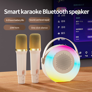 Nhỏ Gọn Xách Tay K38 Mini Karaoke Loa Đầy Màu Sắc Đèn LED Dễ Dàng Để Có Không Dây Cho <span class=keywords><strong>Bluetooth</strong></span> Thông Minh Loa Thư Giãn AUX - Product Image 5